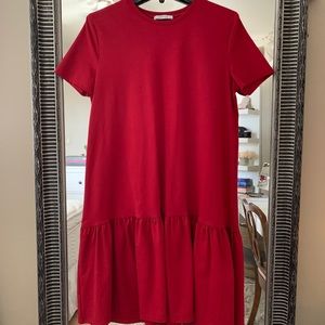 Red Zara dress